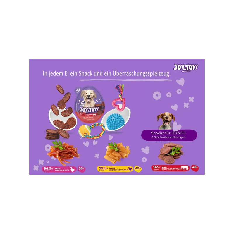 Joy & Toy Ei Rind Snack + Spielzeug Überraschung
