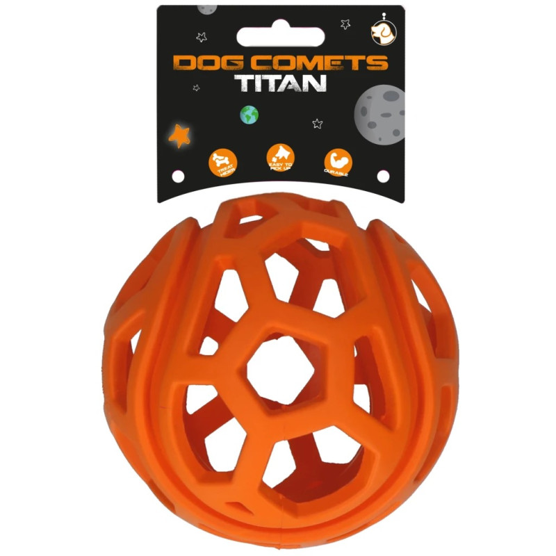 Snackball Dog Comets Titan orange